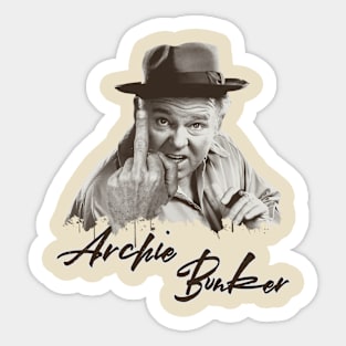 Archie Bunker // Photo Vintage Retro Look Fan Design Sticker